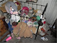 Old Iron Baby Bed, Dolls, Misc. Glass