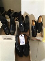 4 pairs men's shoes; size 10 (loafers & ankle