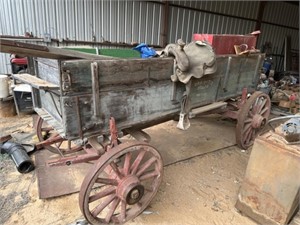 Chuck wagon trailer, with seat and chuck wagon box