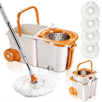 MASTERTOPFloor Spin Mop Bucket System with Wringer