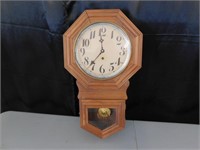 Decorative Wooden Wall Clock With Key