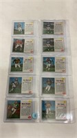 Assorted football cards