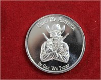 1oz silver Guns Up America coin