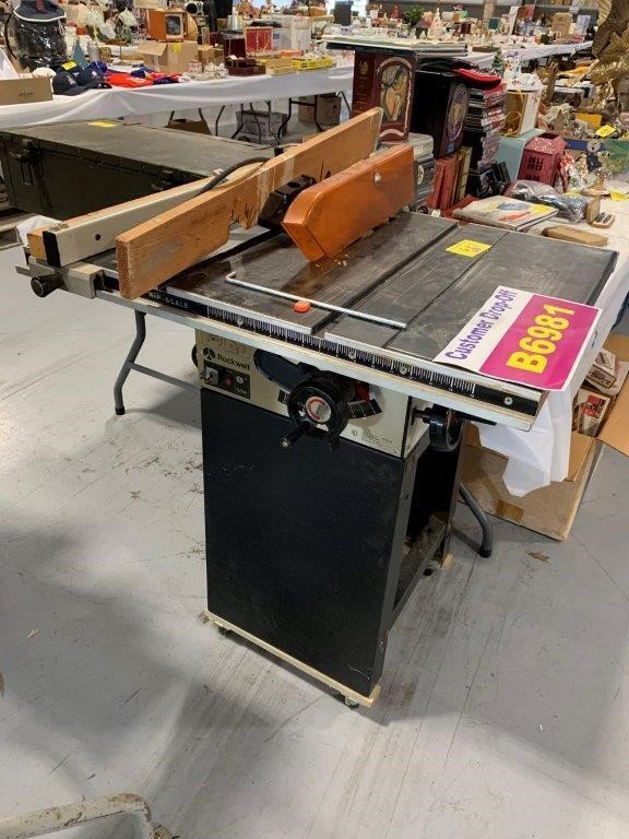 ROCKWELL 10" TABLE SAW - WORKS