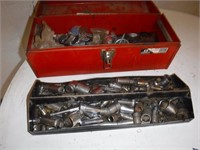 Metal Tool Box with contents