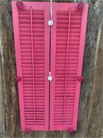 Hot Pink Shutter Jewelry Organizer Display