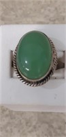 Green Onyx Gemstone Ring