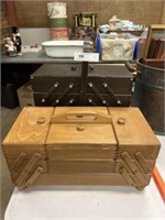 (2) Sewing Boxes
