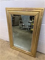 Wooden Vtg. Gilt Painted Mirror