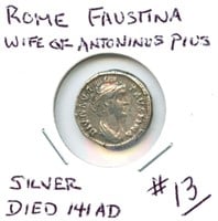 Roman Faustina (Wife of Antoninus Pius) - Silver,