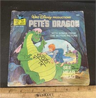 "45" RPM RECORD W/BOOK-WALT DISNEY/PETE'S DRAGON