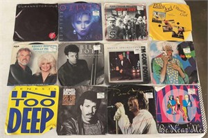 (12)"45" RPM RECORDS W/SLEEVES-ASSORTED