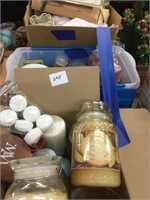 Large lot of assorted candles (3 boxes)