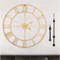 New Large Modern Metal Wall Clocks Rustic Round Ne