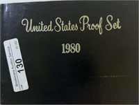 1980 US Proof Set UNC Broken Plastic