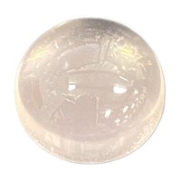 Natural Round Cabochon Cut 7.02ct Rose Quartz