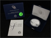 2020 American Silver Eagle Proof w/Box and
