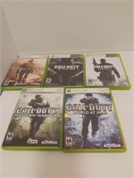 5 jeux  xbox 360 , CALL OF DUTY