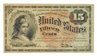 1863 15 Cent Fractional Currency