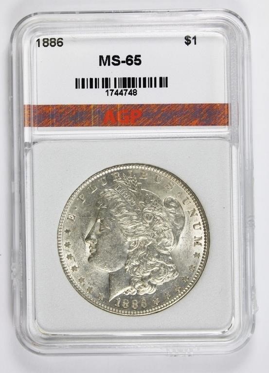 1886 MORGAN SILVER DOLLAR