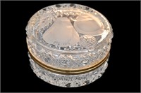 Baccarat (Attr) French Crystal Jewelry Casket Box