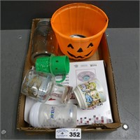 Tray Lot - Mr. Peanut Cup, Halloween Bucket, Etc