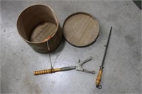 Knife Sharpener, Target Thrower, Wood Box