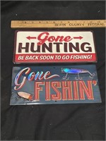 GONE HUNTING SIGN LOT