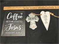 HOPE JESUS COFFEE SIGN LOT