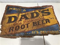 Dad’s Roorbeer Metal Sign 27x18