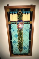STAINED GLASS HANGING WINDOW