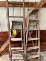 12' Wood Ladder, 5 and 6' Ladders
