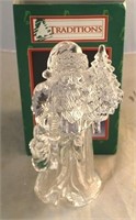 Traditions acrylic tree top Santa