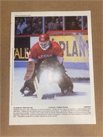 Hockey, TRETIAK: Scarce 1983 DIMANCHE Photo