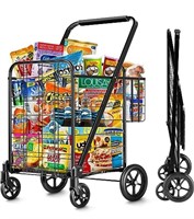 Shopping Cart\xe4\xb8\xa8350 lbs Black Super