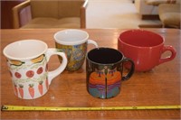 (4) Coffee mugs