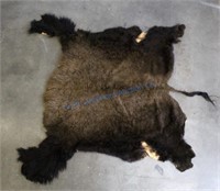 Large Montana Wild Buffalo Fur Hide