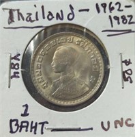Uncirculated 1982, Thailand coin