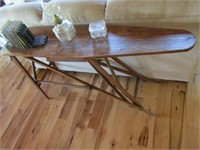 Vintage Wooden Ironing Board Excludes Contents