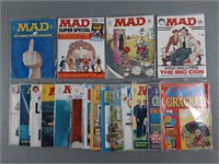 17pc 1970's MAD & Cracked Magazines