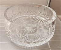 WATERFORD CRYSTAL TAPERED NUT BOWL 7IN