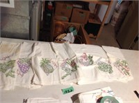 Embroidered tea towels