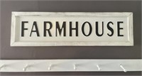 Framed Metal Farmhouse Sign