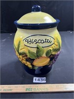 Ceramic Biscotti/Cookie Jar