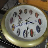 Nascar pocket knives and car clock