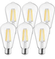 ($40) Brightown LED Edison Light Bulbs,6Pc