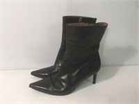 Gucci Leather Ankle Boots Size 9 1/2 B