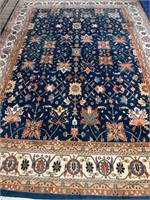 Hand Knotted Persian Tabriz Rug 9x12 ft