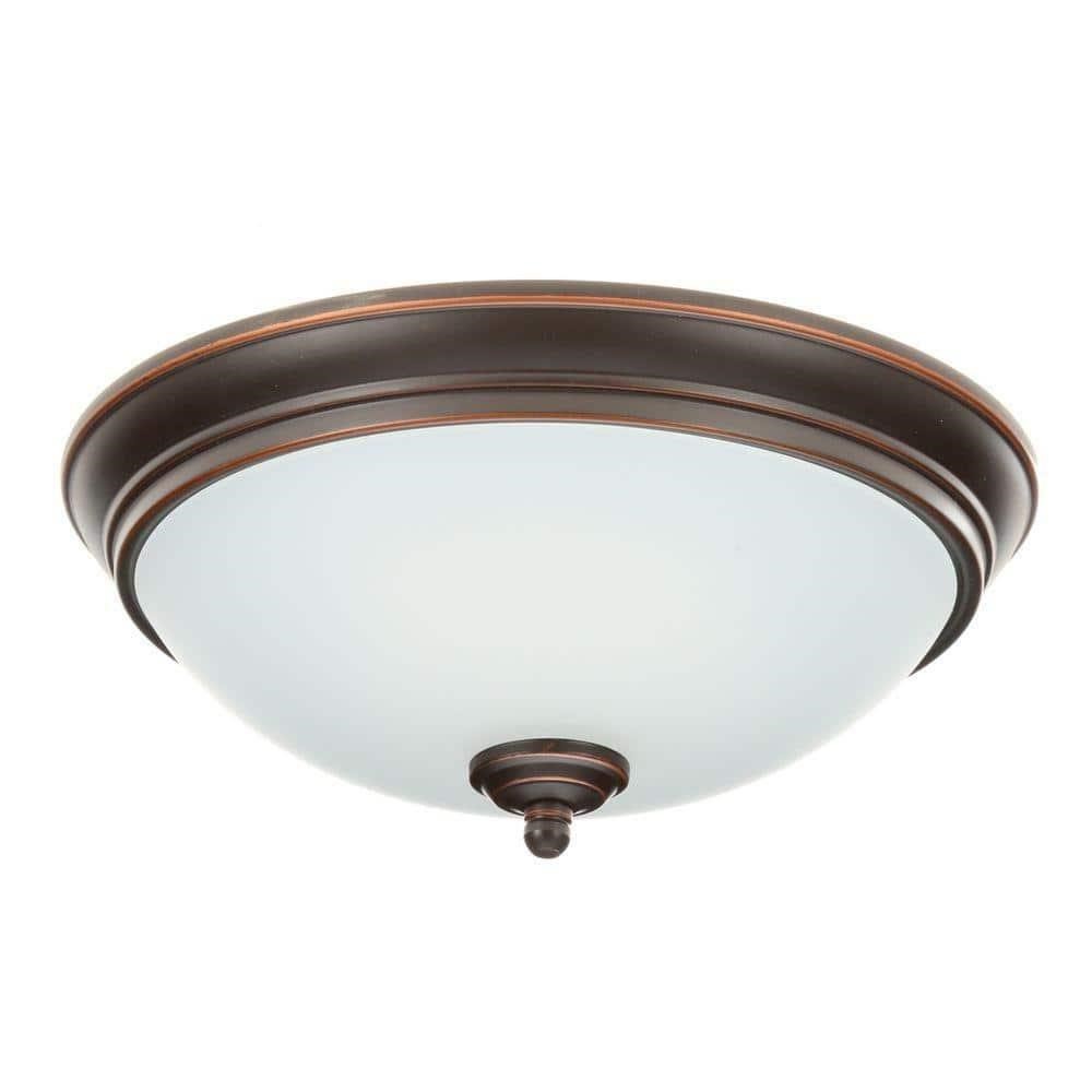 $13  Hampton Bay Clifton 11 in. Oil Rubbed LED