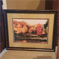 Fall Scene Print Framed